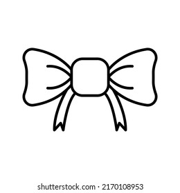 Bow tie icon. Vector illustration color editable