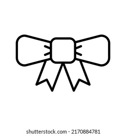 Bow tie icon. Vector illustration color editable