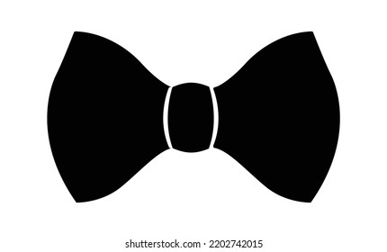 Bow Tie Icon VECTOR ILLUSTRATION, Bow Tie SYMBOL, Black Formal Male Neck Tie Symbol