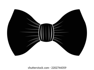 Bow Tie Icon VECTOR ILLUSTRATION, Bow Tie SYMBOL, Black Formal Male Neck Tie Symbol