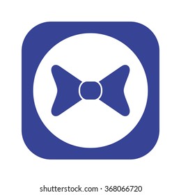 bow tie icon, vector illustration. Flat design style