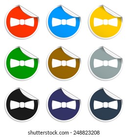 Bow tie, icon vector. Illustrator EPS 10