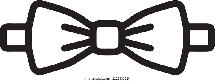 bow tie icon vector. Linear style sign for mobile concept and web design. bow tie symbol illustration.