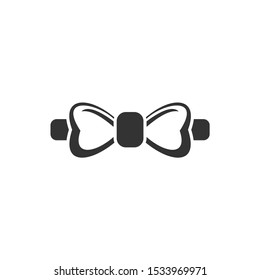 Bow tie Icon vector sign isolated for graphic and web design. Bow tie symbol template color editable on white background.