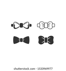 Bow tie Icon vector sign isolated for graphic and web design. Bow tie symbol template color editable on white background.