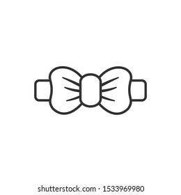 Bow tie Icon vector sign isolated for graphic and web design. Bow tie symbol template color editable on white background.