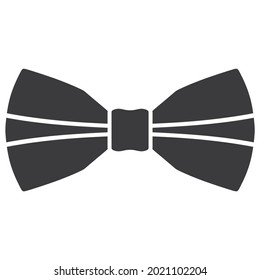 Bow tie Icon Vector. Simple flat symbol. Perfect Black pictogram illustration on white background.