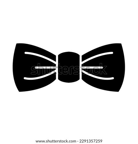 Bow Tie Icon Vector Template Flat Design illustration on white background
