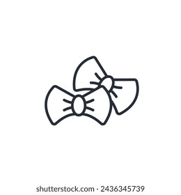 Bow tie icon. vector.Editable stroke.linear style sign for use web design,logo.Symbol illustration.