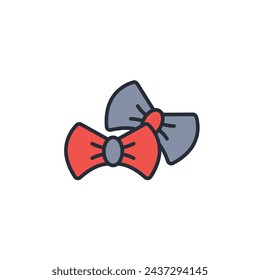 Bow tie icon. vector.Editable stroke.linear style sign for use web design,logo.Symbol illustration.