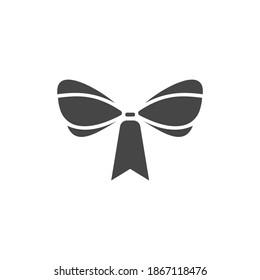 Bow Tie Icons Black and White Vector Graphic