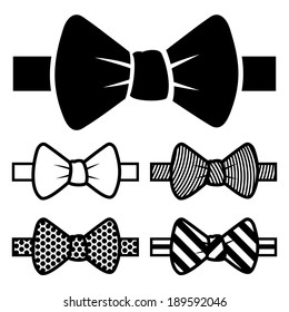 Bow Tie Icons Set