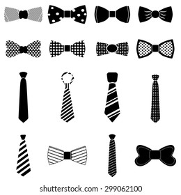 Bow Tie icons set