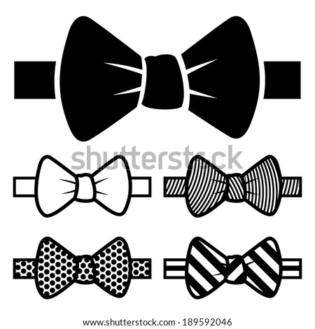 Bow Tie Icons Set