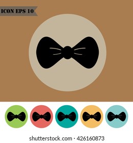 Bow tie icons set.Vector illustration