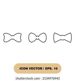 Bow tie icons  symbol vector elements for infographic web