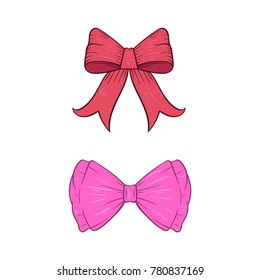 bow tie illustration hand draw