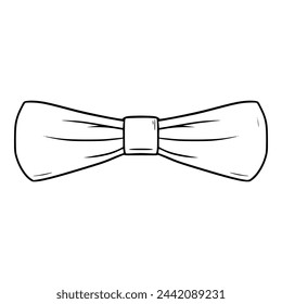 bow tie illustration outline vector	
