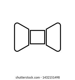Bow tie. Illustration vector icon