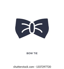 bow tie isolated icon. Simple element illustration from clothes concept. bow tie editable logo symbol design on white background. Can be use for web and mobile.