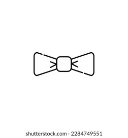Bow Tie Isolated Line Icon. It can be used for websites, stores, banners, fliers. 
