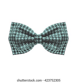 Bow tie. Limpet shell and black color. Vector