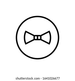 bow tie line art vector icon - ui icon vector
