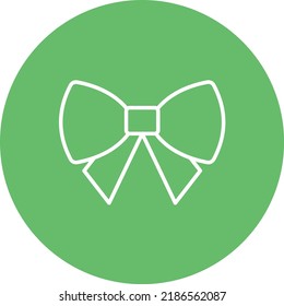 Bow Tie Linie Kreis Symbol Vektorbild. Kann auch für Web-Apps, mobile Apps und Printmedien verwendet werden.