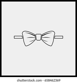 Bow tie line icon.