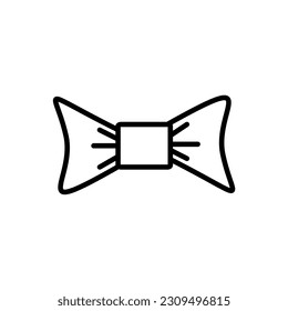 bow tie line  icon design vector template