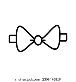 bow tie line  icon design vector template