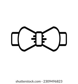 bow tie line  icon design vector template