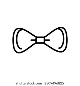 bow tie line  icon design vector template