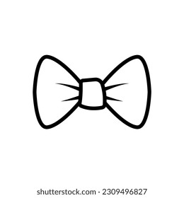 bow tie line  icon design vector template