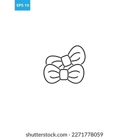 Bow tie line icon Vector illustration