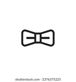 bow tie line icon with white background