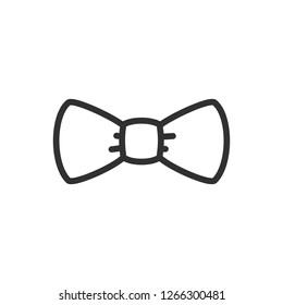 bow tie. linear icon. Line with editable stroke