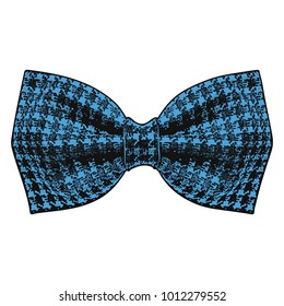 Bow tie. Little Boy Blue color. Vector illustration