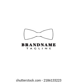 bow tie logo icon design template black modern isolated vector illustration