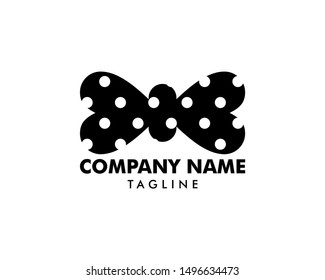 Bow tie logo template icon design elements
