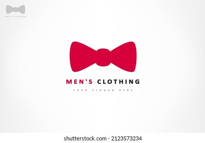 Bow Tie Logo Vector. Design Mens Club.