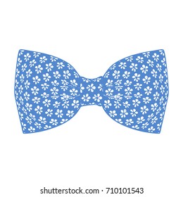 Bow tie. Marina color. Vector illustration