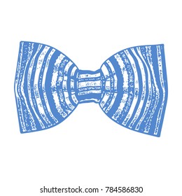 Bow tie. Marina color. Vector illustration