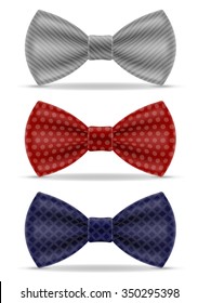 bow tie for men a suit vector illustration isolated on white background