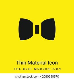 Bow Tie minimal bright yellow material icon