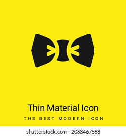 Bow Tie minimal bright yellow material icon