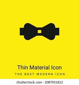 Bow Tie minimal bright yellow material icon