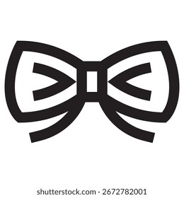 Bow Tie Modern Vetor Icon - Modelo de Símbolo de Ilustração Mínima para Web Mobile App UI Design