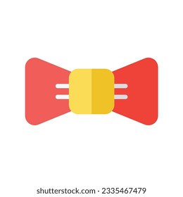 Bow Tie, Necktie, Tie Vector Flat Icon