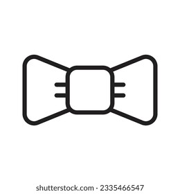 Bow Tie, Necktie, Tie Vector Line Icon